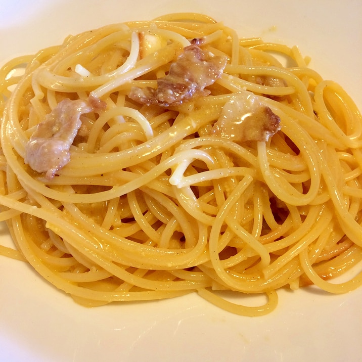 簡単 シンプル 豚バラカルボナーラ レシピ 作り方 By きのこのみみ 楽天レシピ